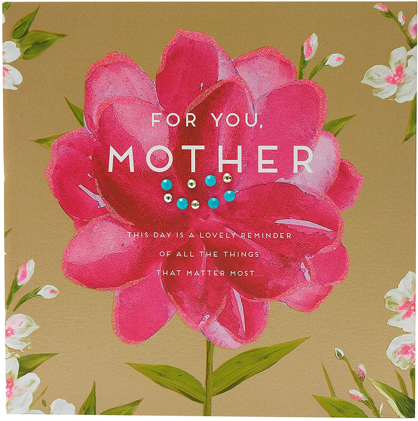 For A Wonderful Lovely Pink Flower Design Mother's Day Card