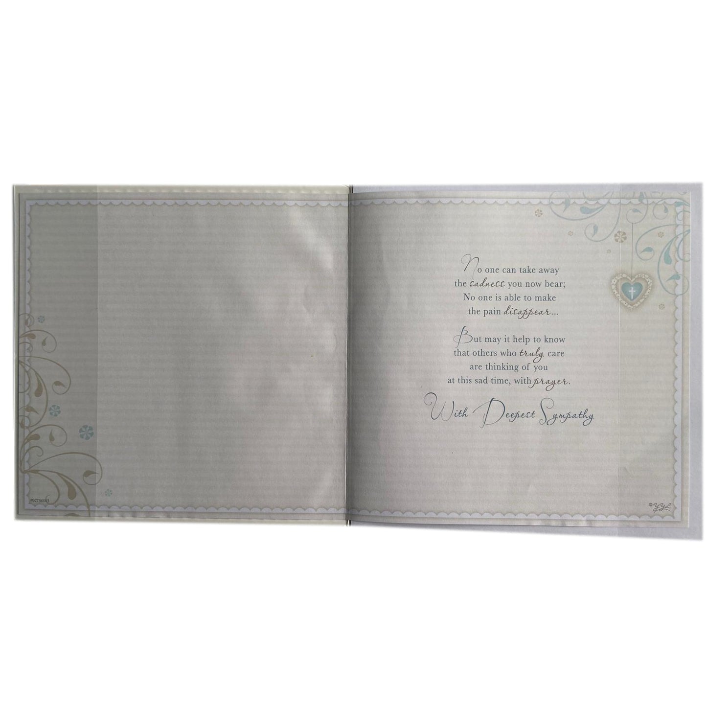 Sympathy Card With Keepsake From Both Of Us