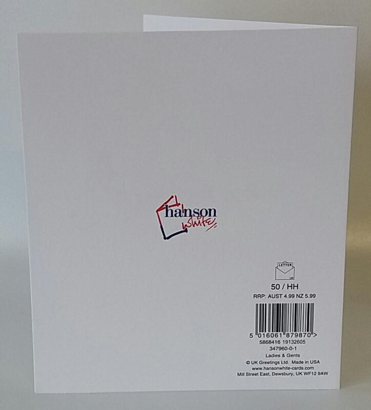 Gin O'Clock Birthday Humour Funny Card Hanson White Range.