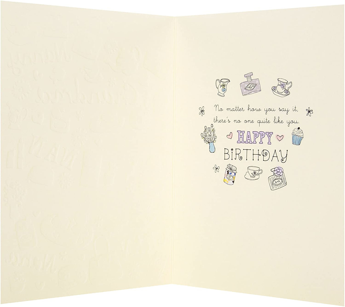 Birthday Card for Grandma (Nanna, Nanny, Granny, Nan, Gran, Nana, Grandmother Embossed Multi-Name