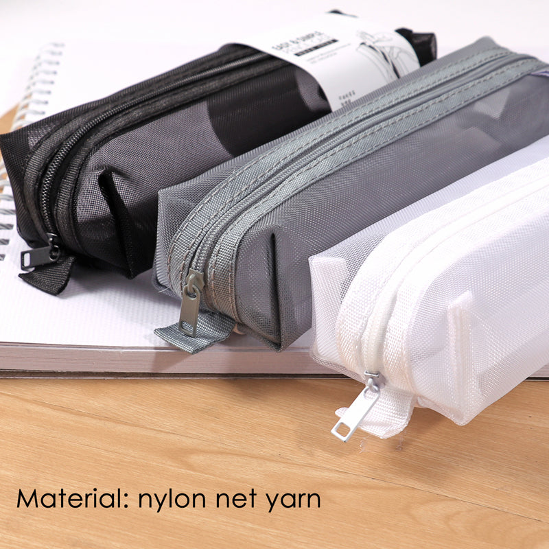 Easy and Simple Nylon Net Student Pencil Case