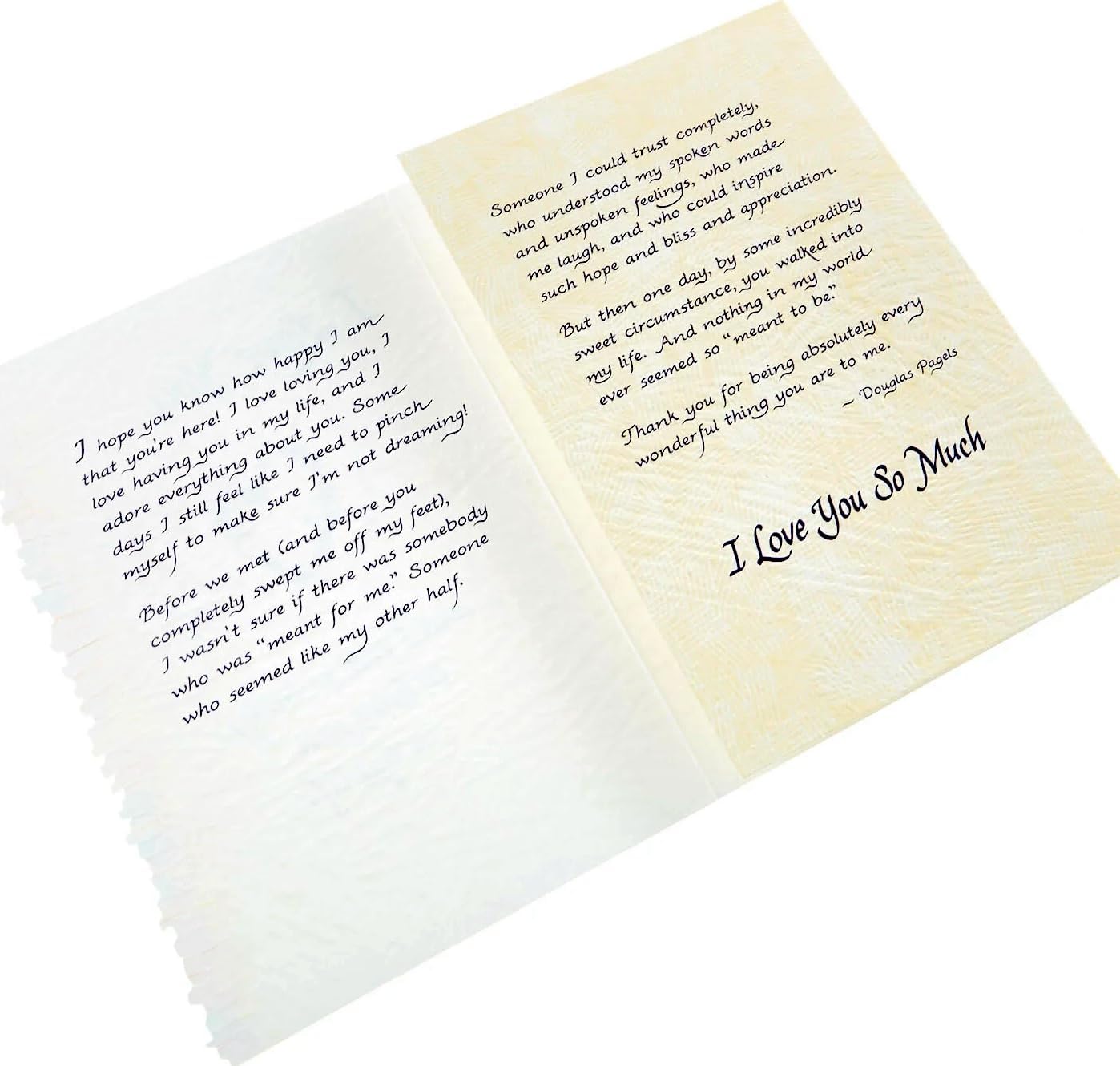 I Love You And I Feel So Lucky Open Card