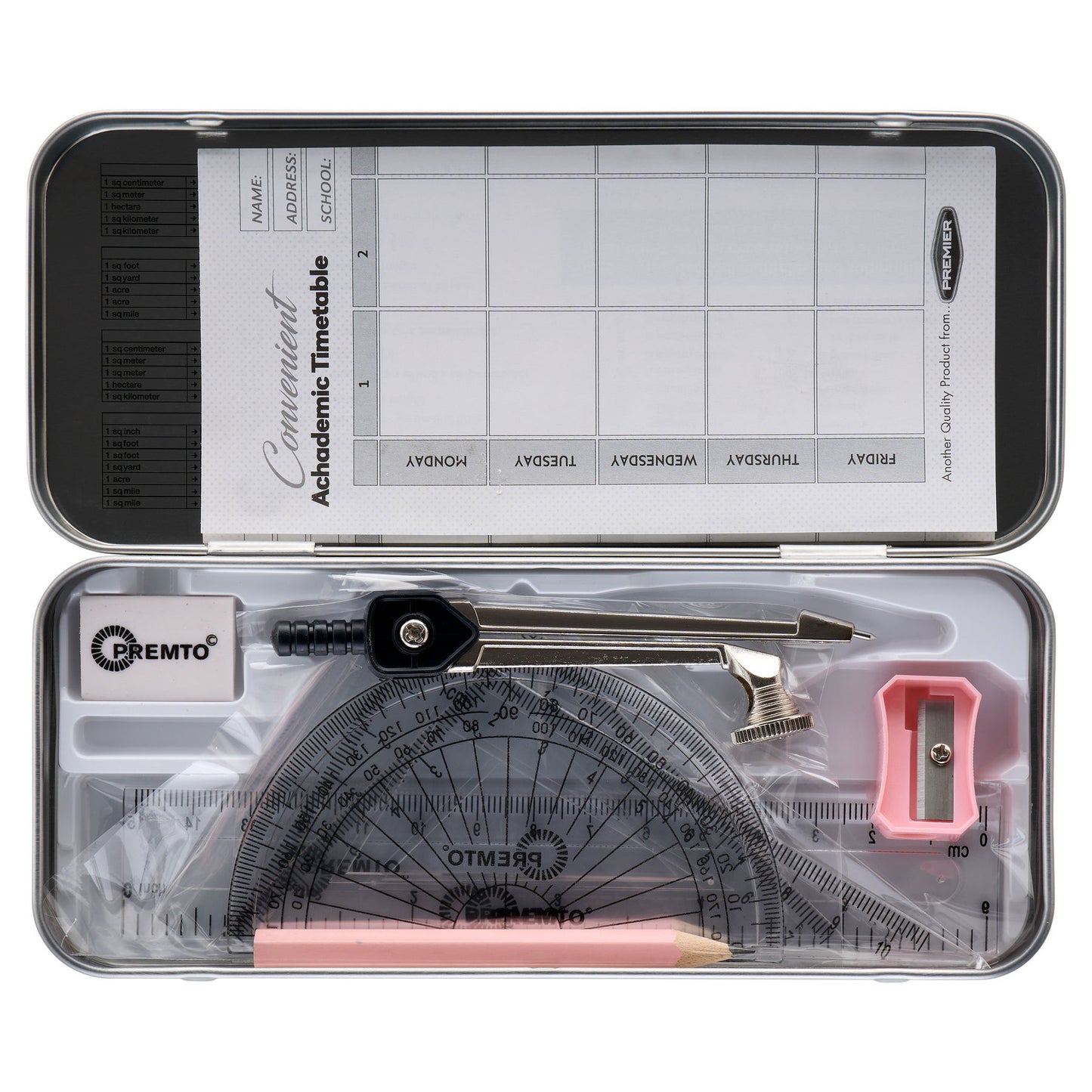 9 piece Pink Sherbet Maths Set By Premto