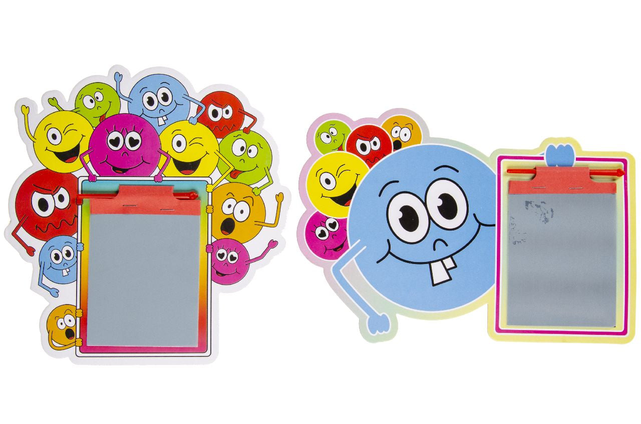 Pack of 10 Emotion Faces Mini Magic Slates