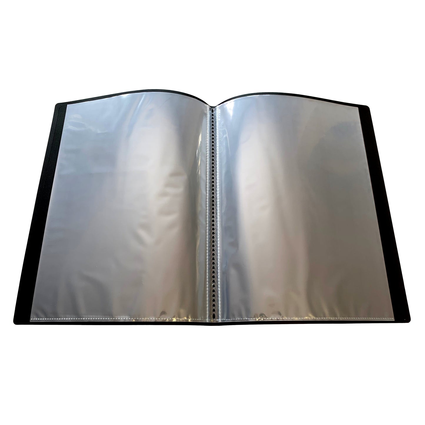 Pack of 10 A4 10 Pocket Black Flexible Cover Display Books