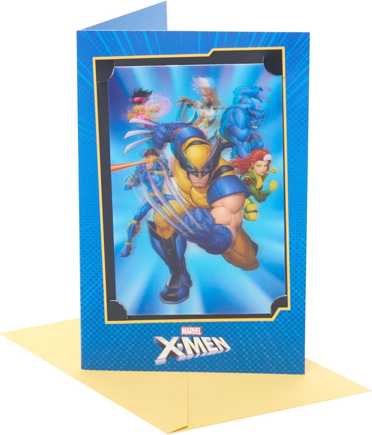 Marvel X-Men 3D Keepsake Design Birthday Card