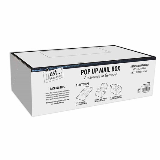 Pack of 15 World Wide Pop Up Mailing Boxes 475mm x 258mm