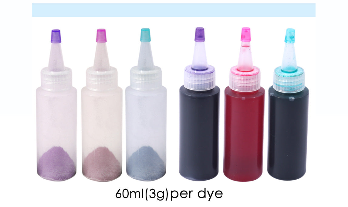 Pack of 3 Colours Tie Dye Kit - Fuchsia, Yellow, Turquoise