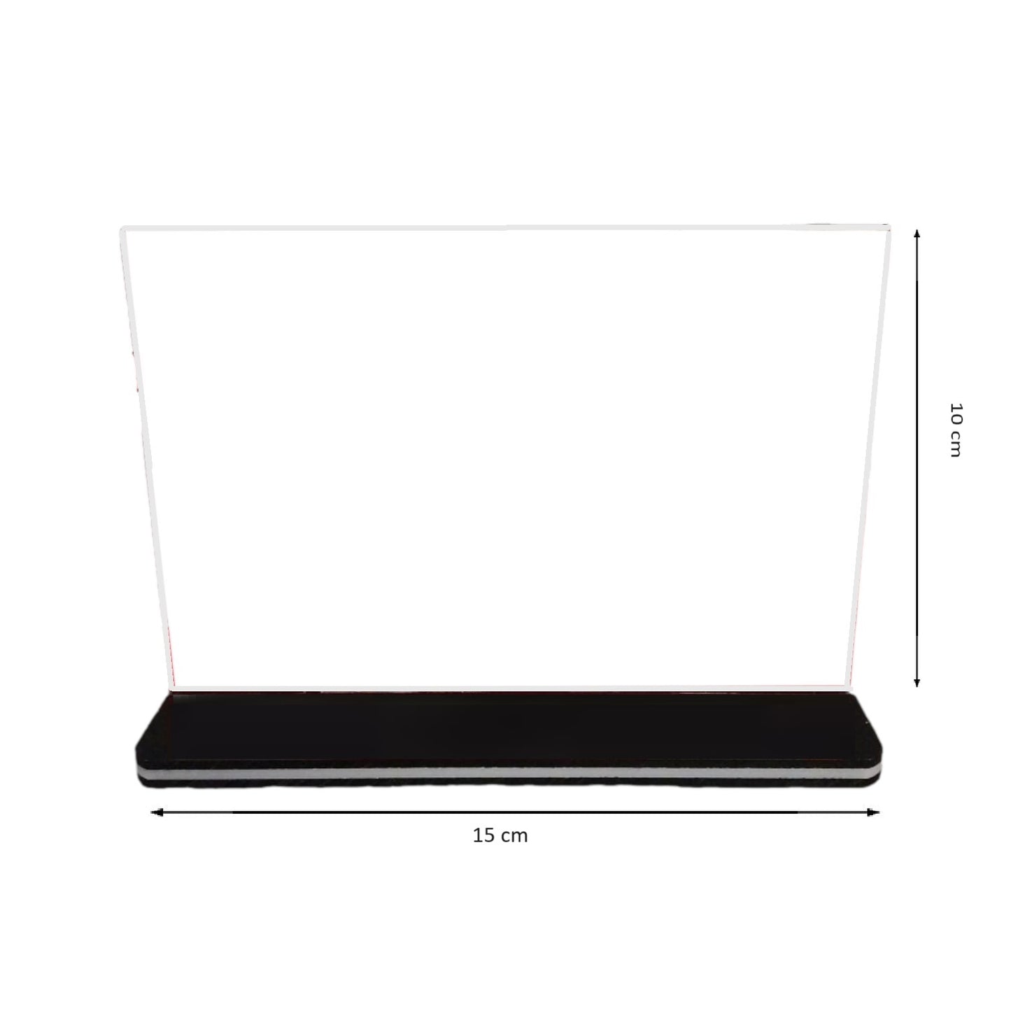 Horizontal Design Acrylic Sign Holder 15 x 10cm