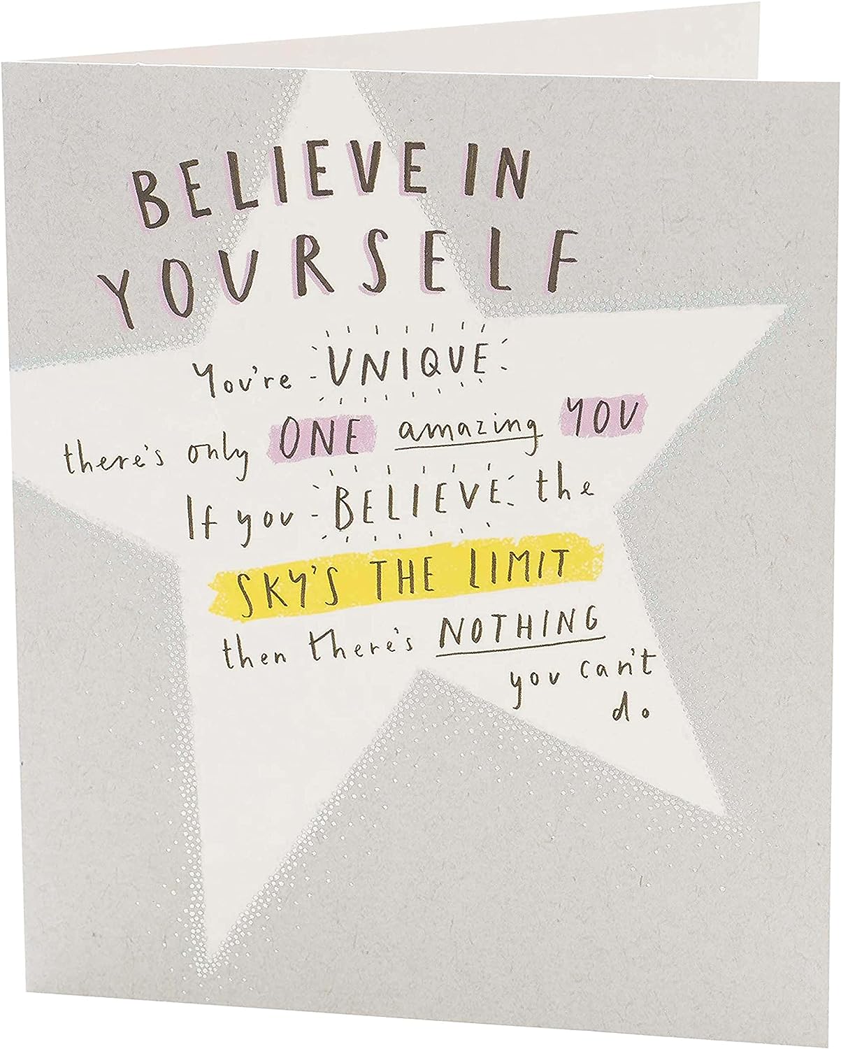 Star Design Thinking of You Blank Card