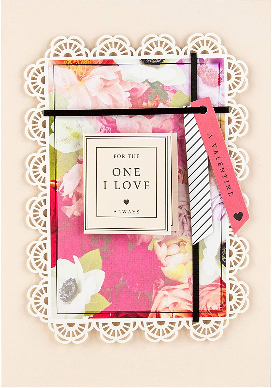 Valentine's Card For The One I Love with Detachable Keepsake