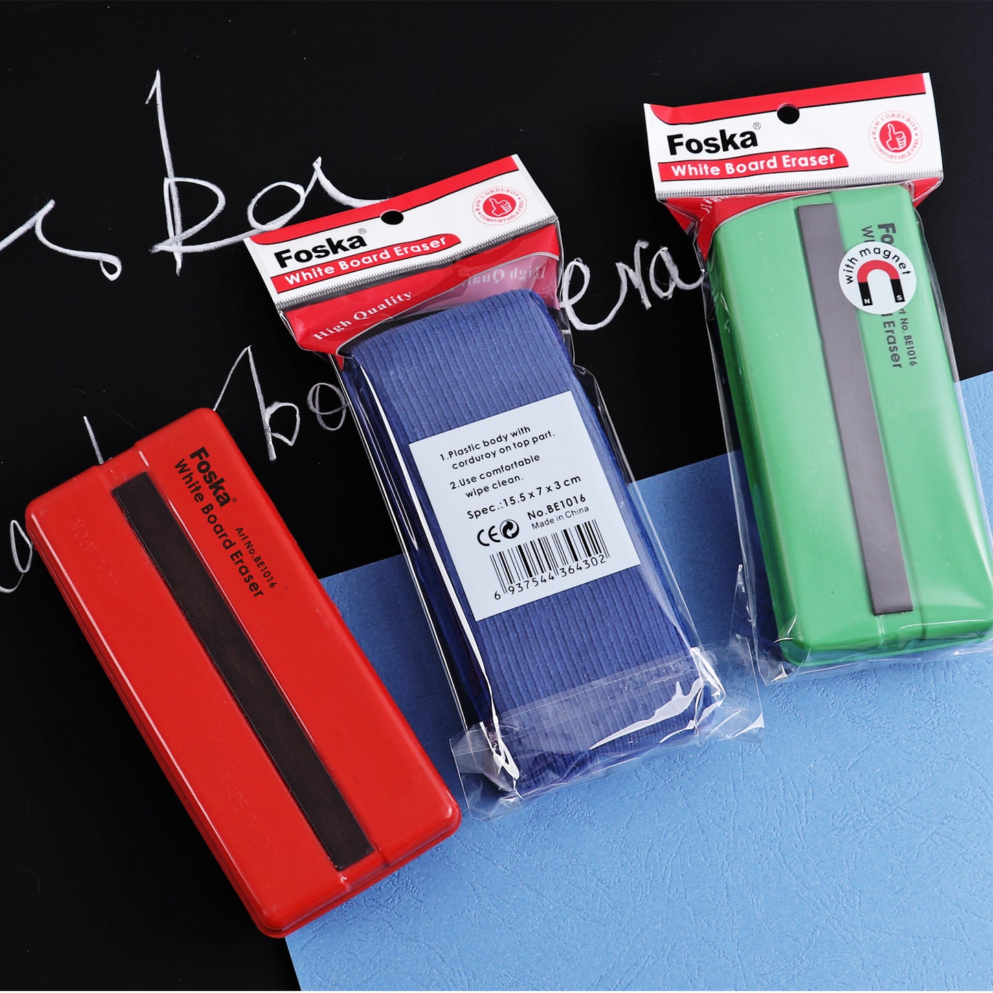 School Dry Erase Magnetic Corduroy Whiteboard Eraser