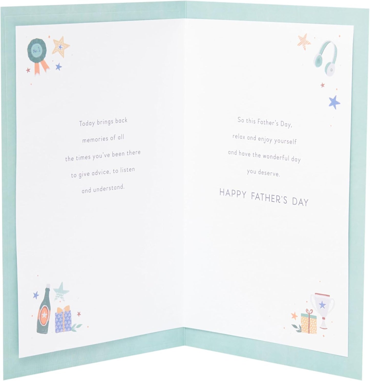 Icons Design For Dad Father's Day Card