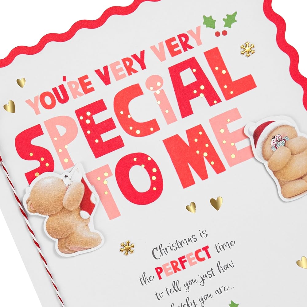 Forever Friends Sweet Festive Design Luxury Boxed Someone Special Christmas Card
