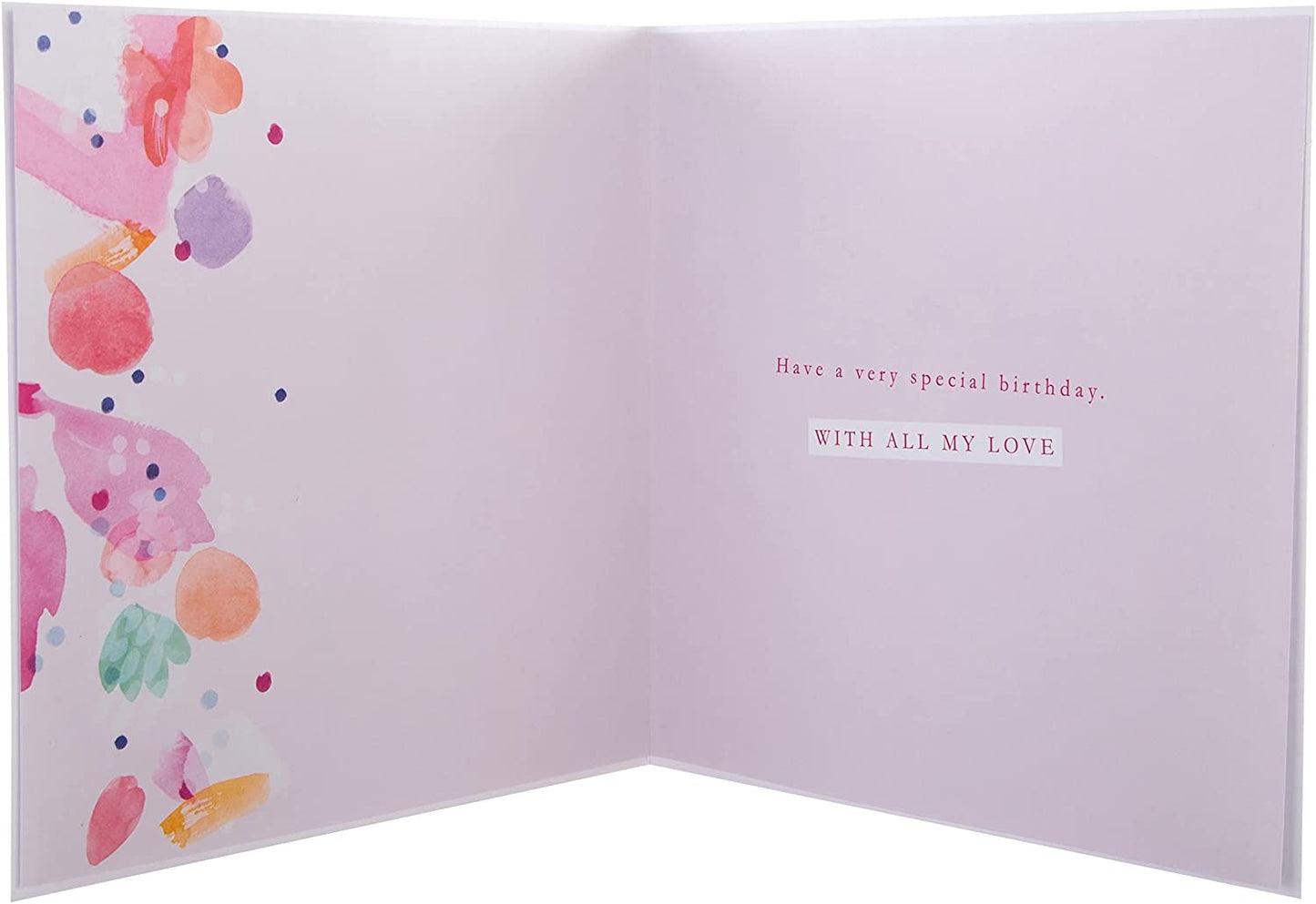 Classic Love Heart Design for the One You Love Large Birthday Card