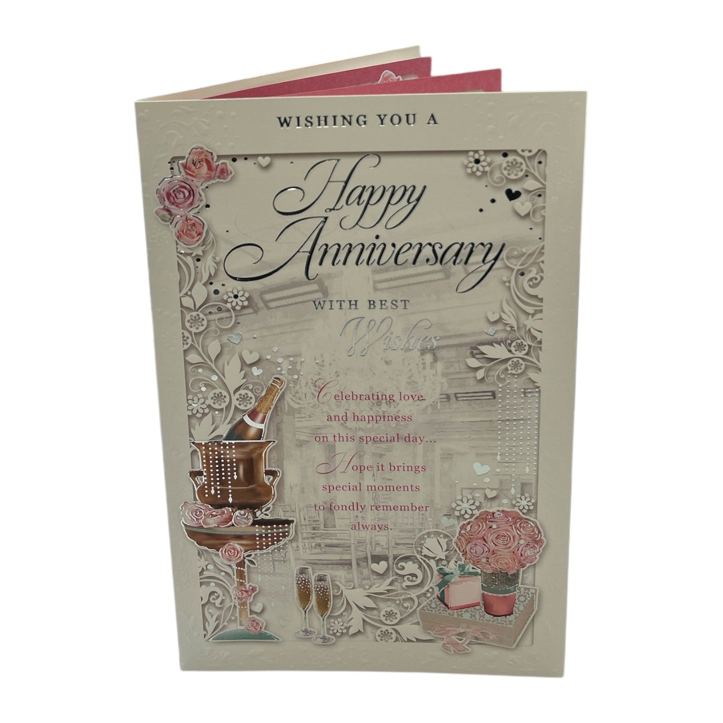 Wishing You a Happy Anniversary With Best Wishes Opacity Card