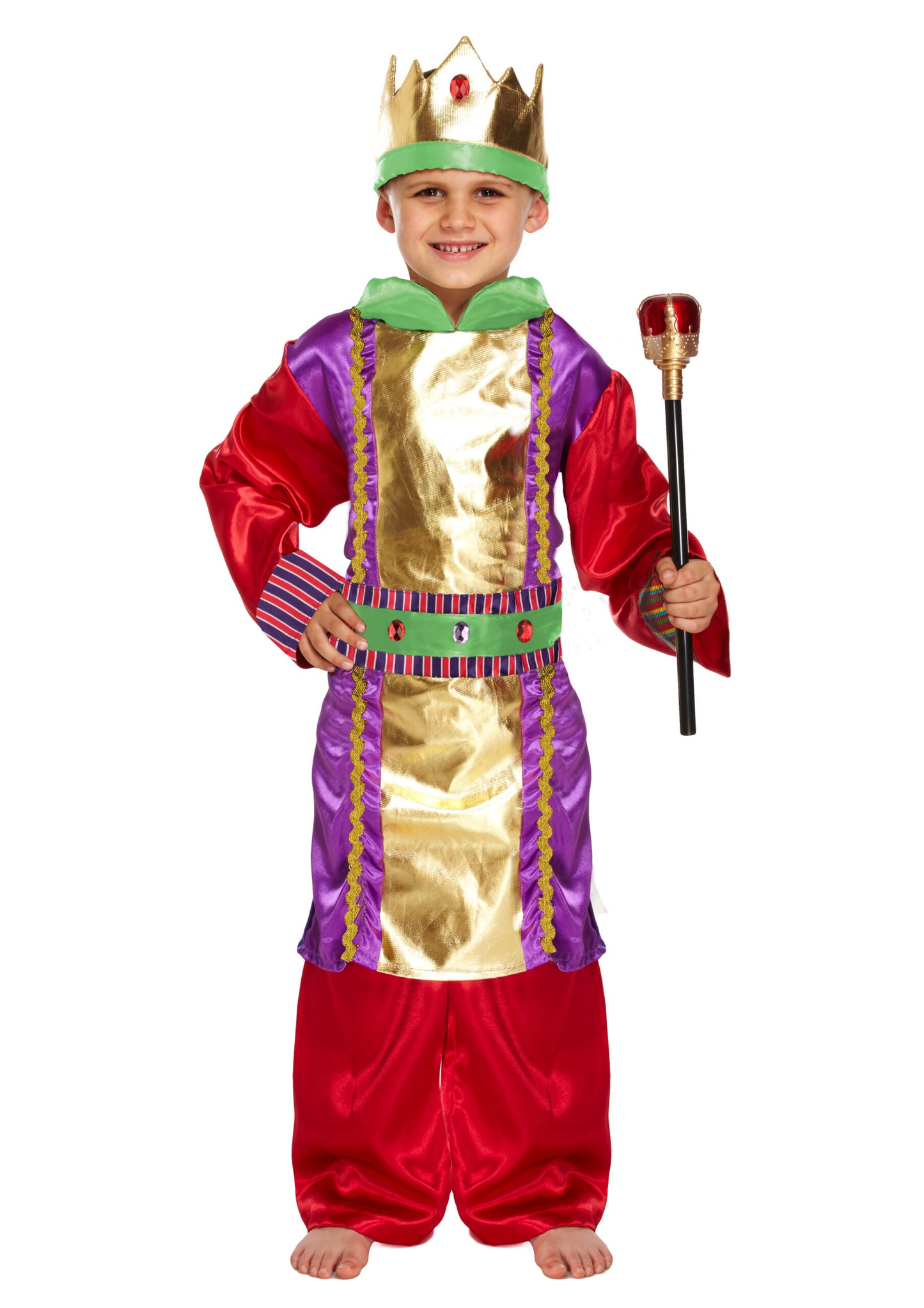 Children's Nativity King Fancy Dress Costume Ages 10-12 Years