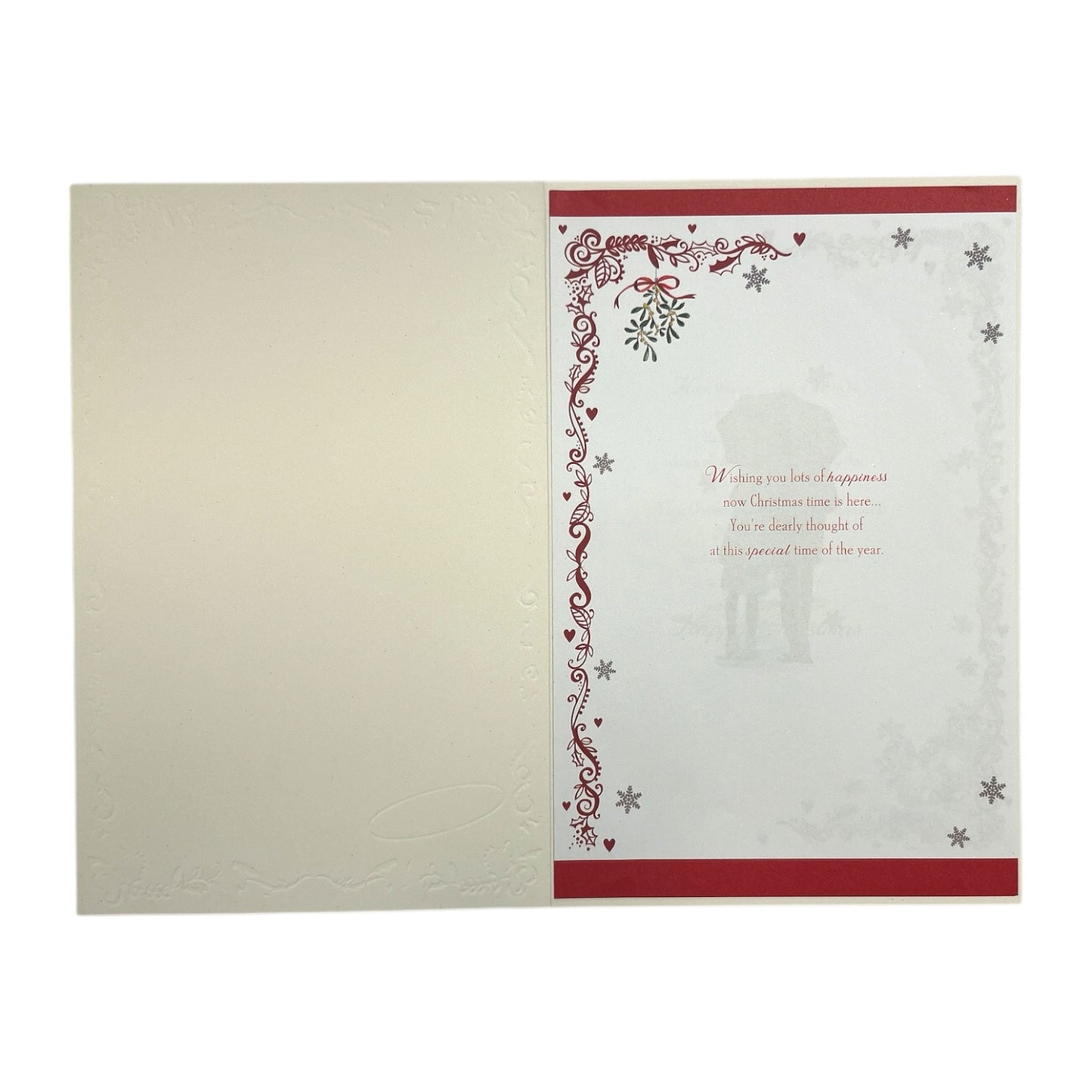 Romantic Couple Design To Son and Daughter In Law Christmas Card