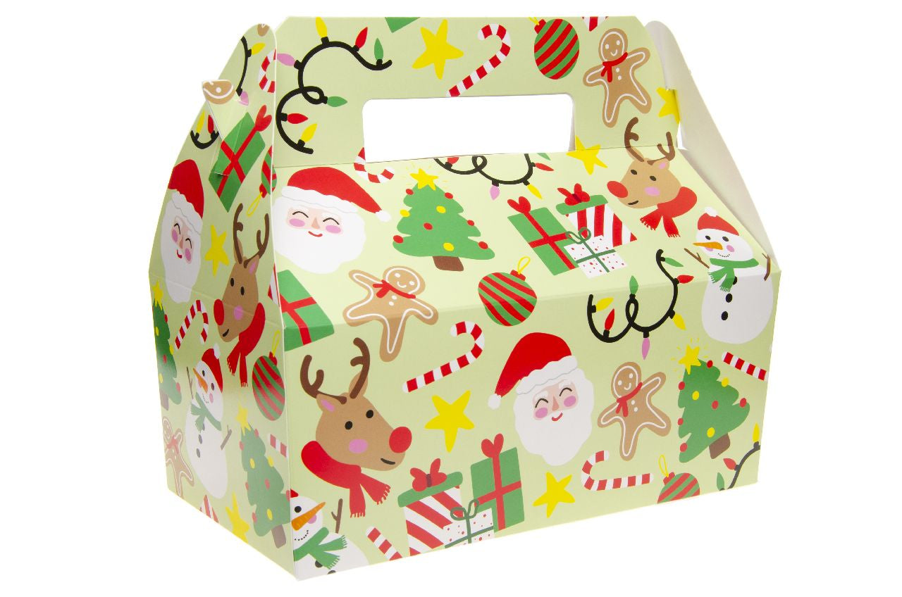 Pack of 12 Extra Large Christmas Food Boxes 23 x 12 x 10cm