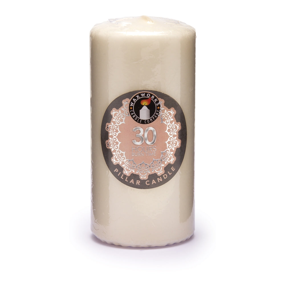 Waxworks Pillar Candle - 30 Hours Burn Time