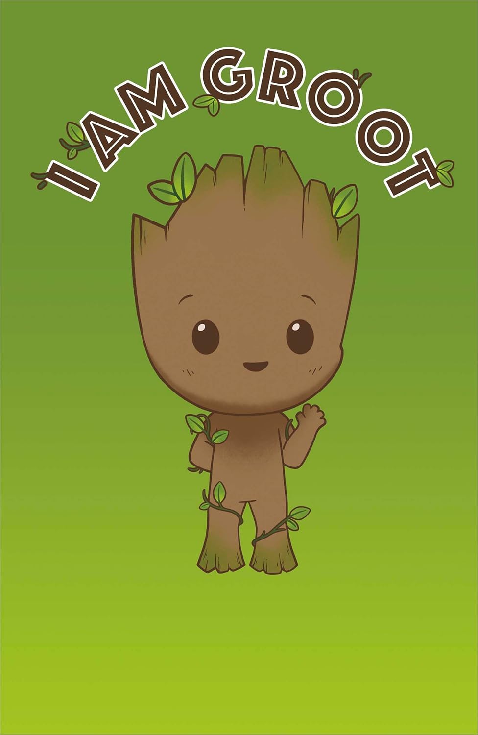 Marvel I Am Groot Design Kids Birthday Card For Him