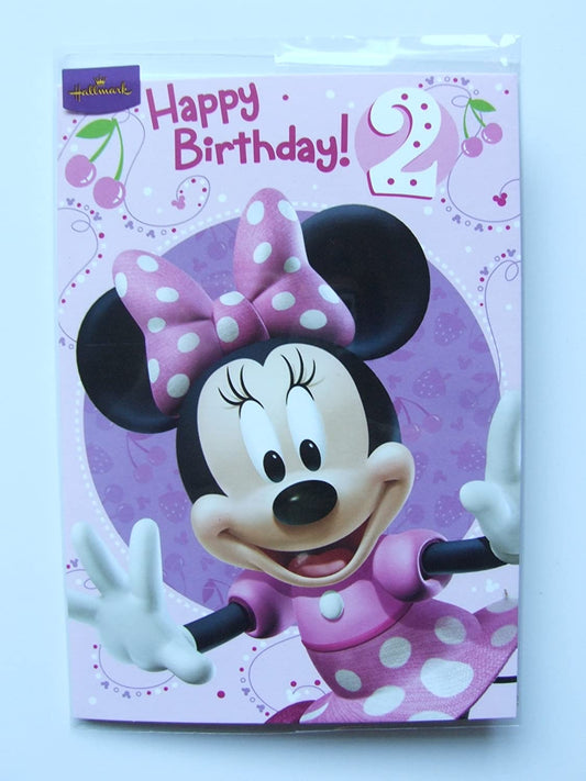 Happy Birthday age 2 For Girl Disney Minnie 