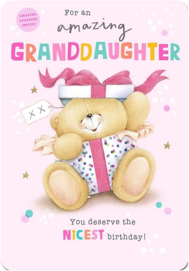 Amazing Granddaughter Forever Friends Birthday Card