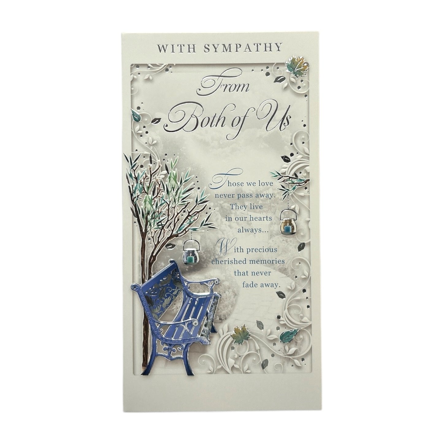 From Both of Us Autumn Design Sympathy Opacity Card