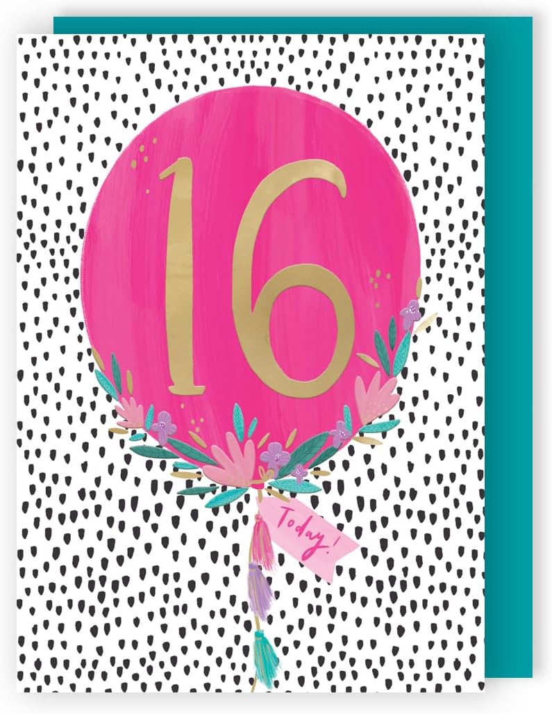 Sweet Sixteen Blossoms! Girl 16th Contemporary Birthday Card