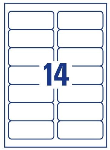 Pack of 1400 Multipurpose White Labels 99.1x38.1mm 14 Per Sheet