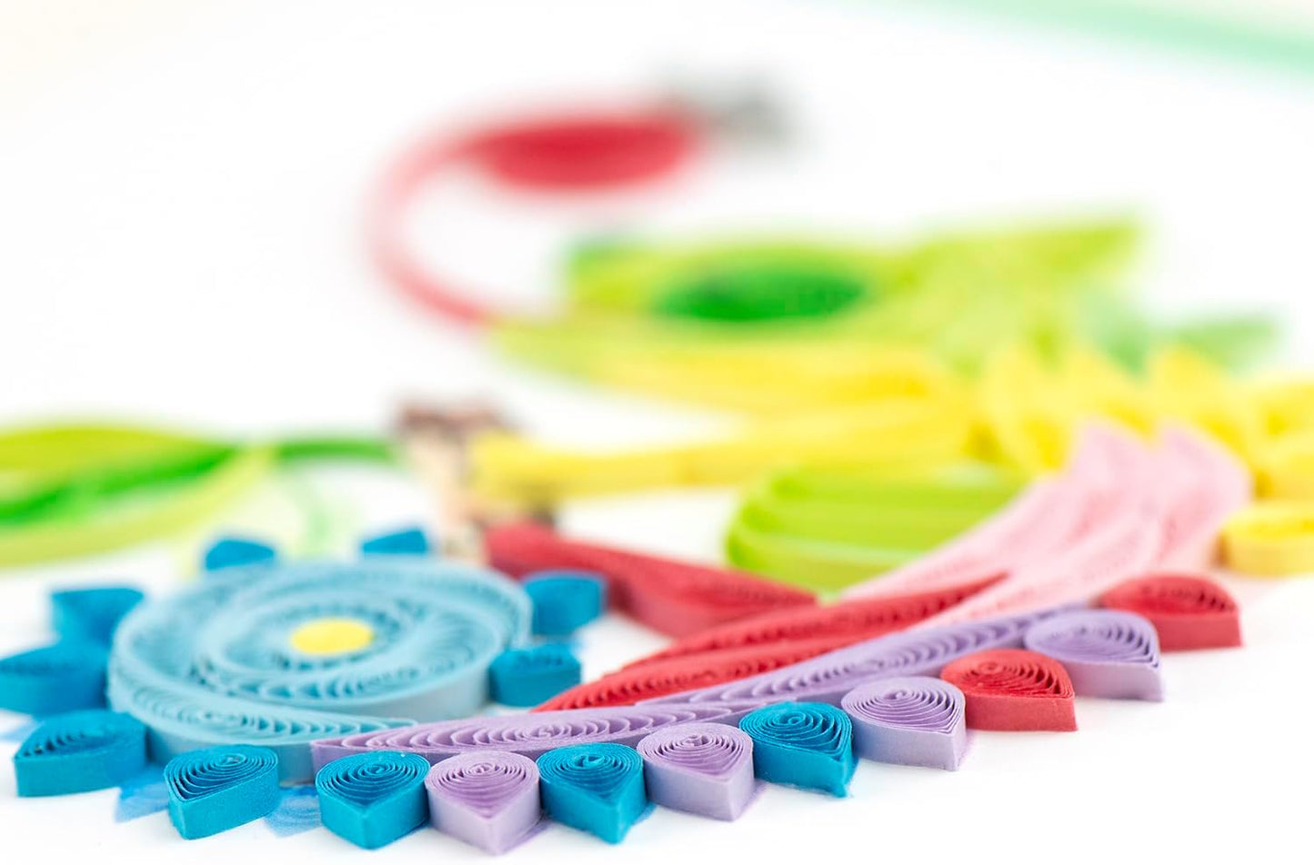 Quilling Colourful Chameleon Colour-Changing Fun! Hand-Finished Card Frameable Art