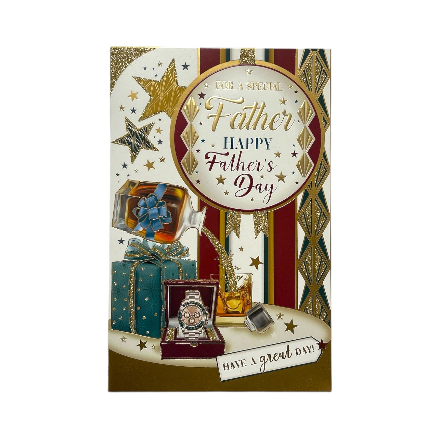 For A Special Father Gift Boxes Design Father's Day Card