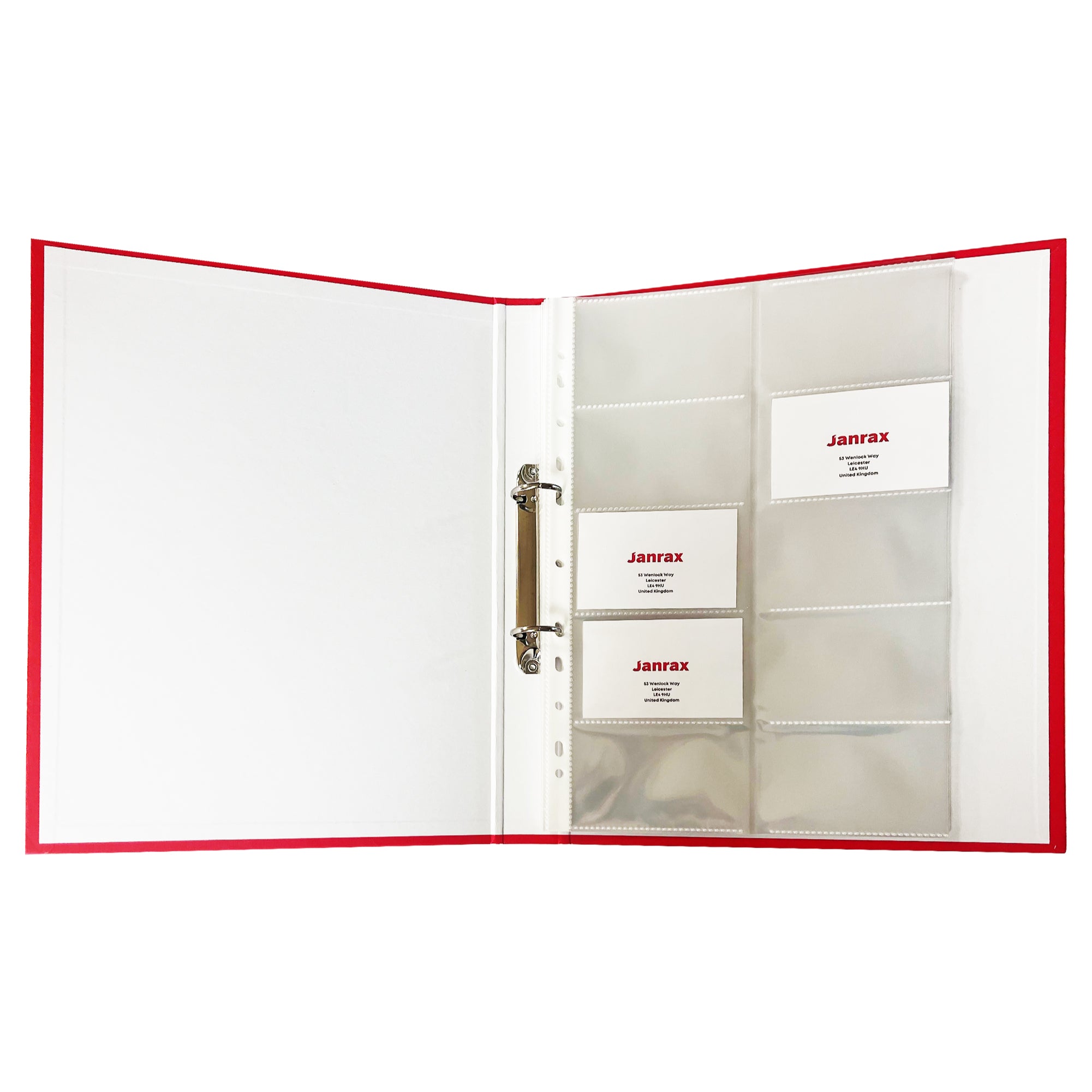 5 Color Index Card Book Business Cards Ring Binder Business Card Binder  Business Card Binder 180 Card Holder