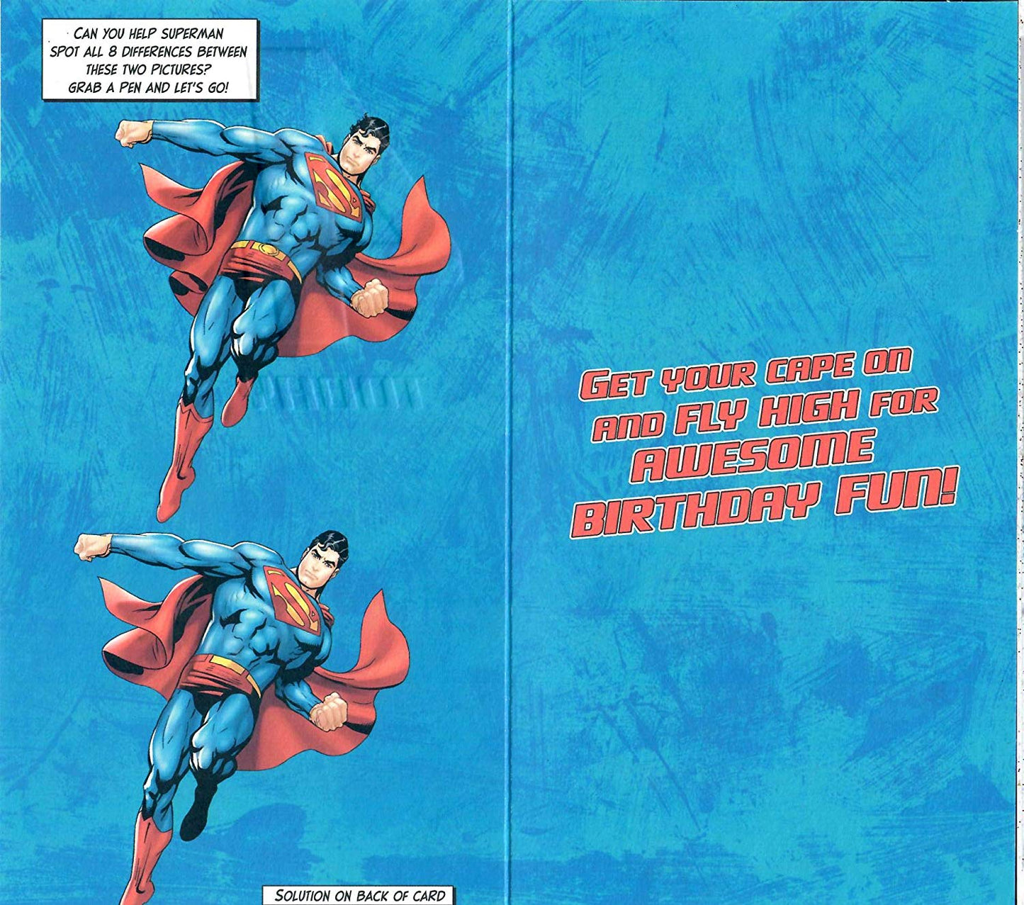 Superman 4 Today Birthday Card