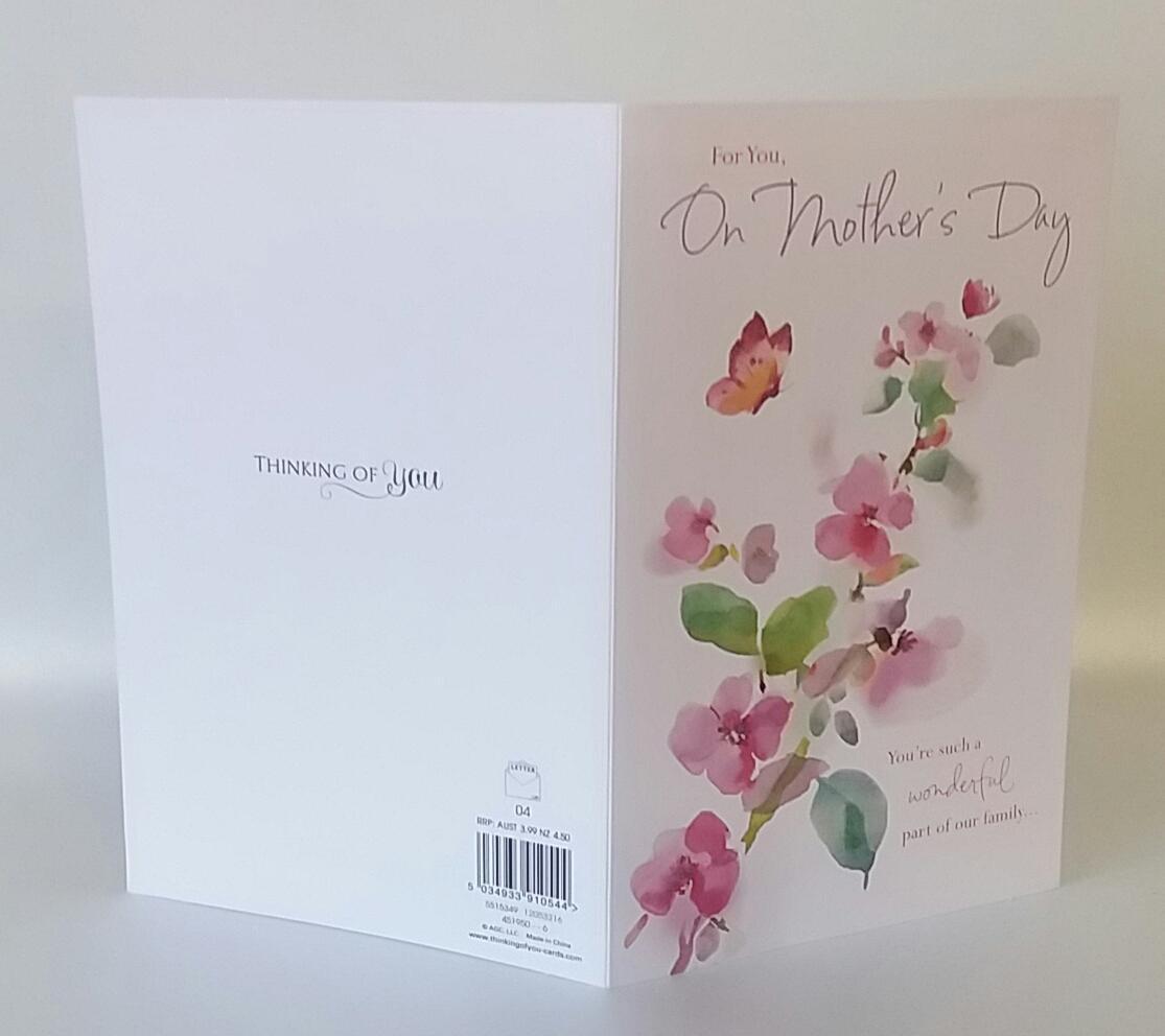 Part of Our Family Open Nice Verse Mother's Day Card