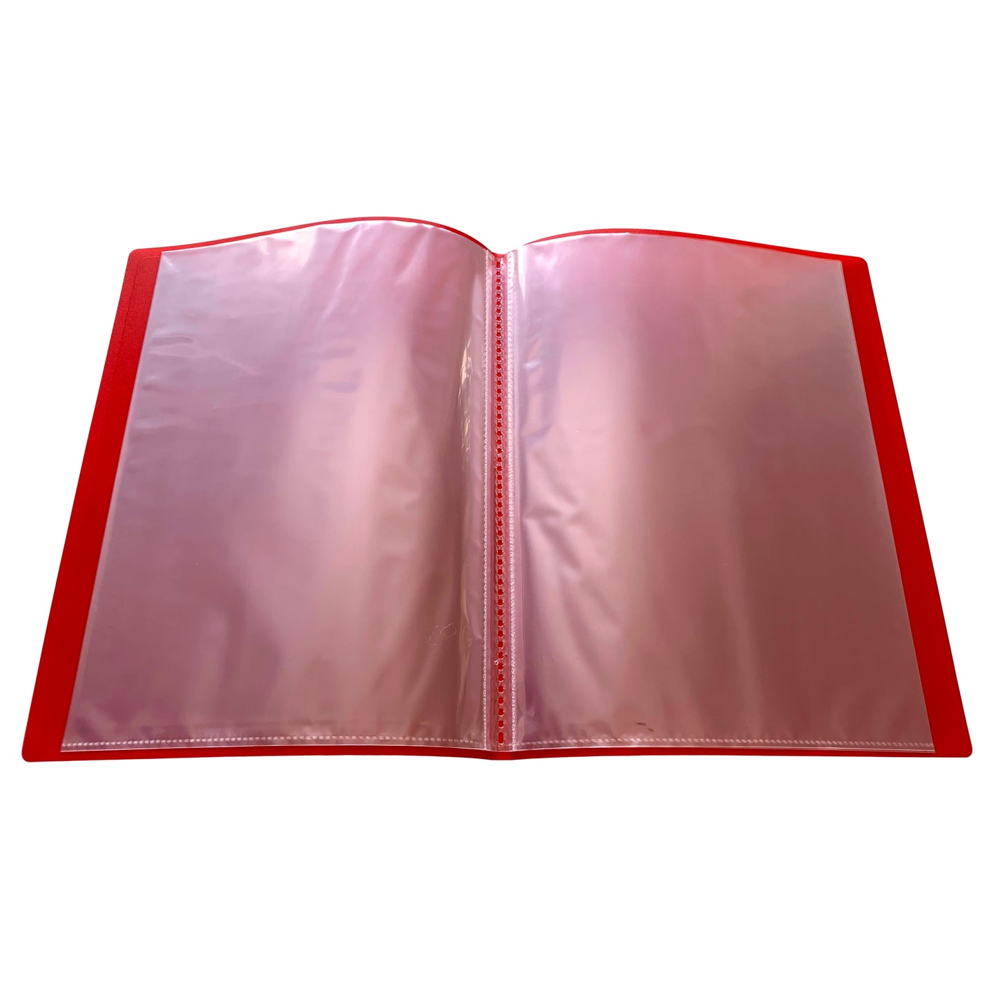 Pack of 5 A4 10 Pocket Red Flexible Cover Display Books