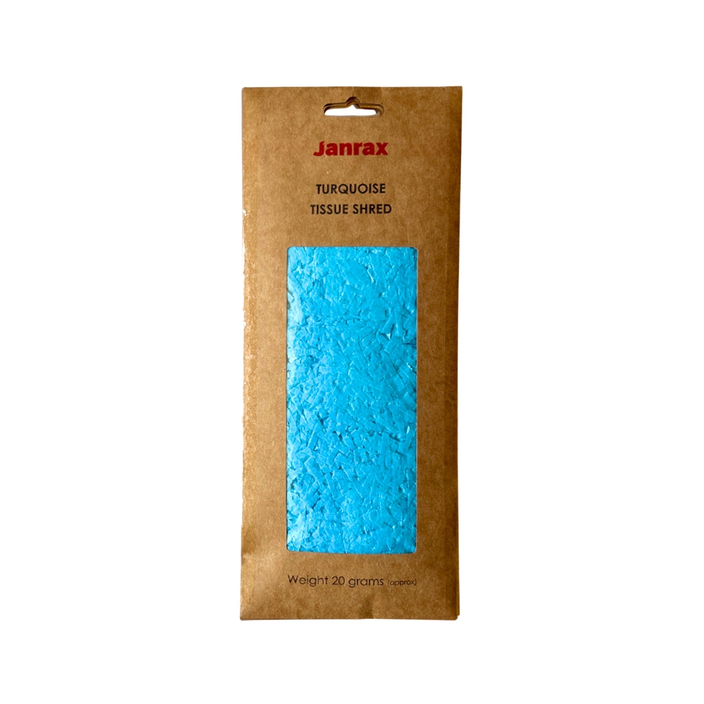 12 Packs of Turquoise Tissue Shred 20g - Total 240g