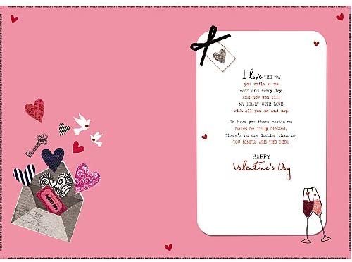 Valentine's Day Card For The Woman in My Life With Bow