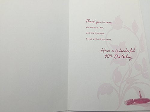 Husband Age 60 Birthday Card 60th Birthday