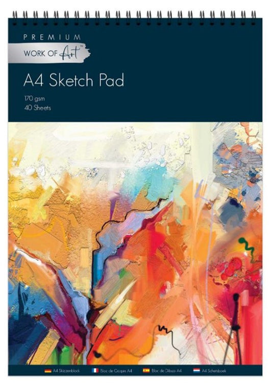 A4 40 Sheets Artists Easynote Sketch Pad