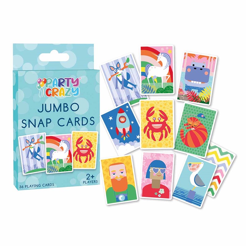 Pack of 36 Jumbo Snap Playing Cards
