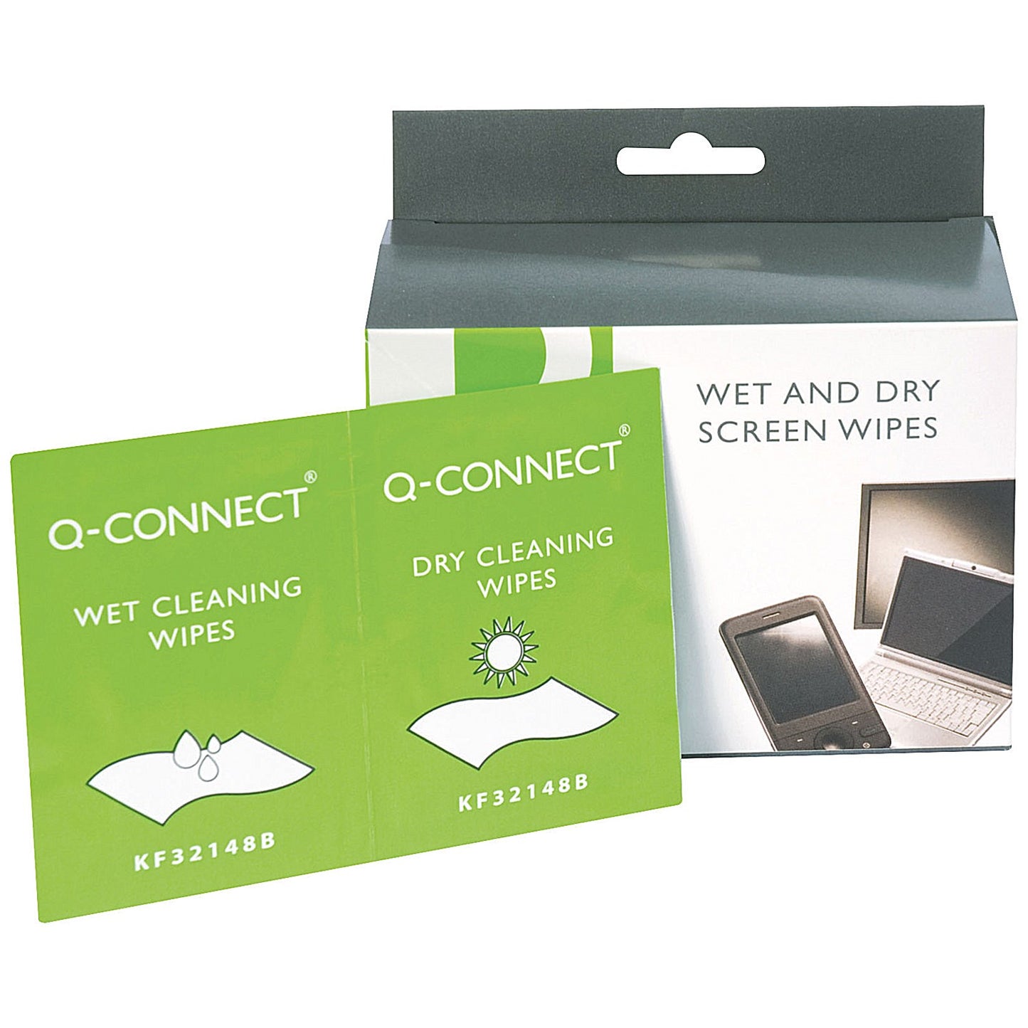 Q-Connect Wet and Dry Wipes (Pack of 20) KF32148