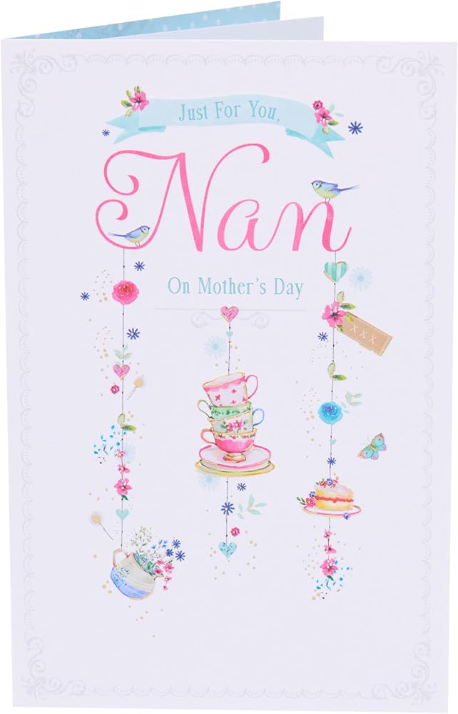 Cake & Tea Design Nan Mother's Day Card
