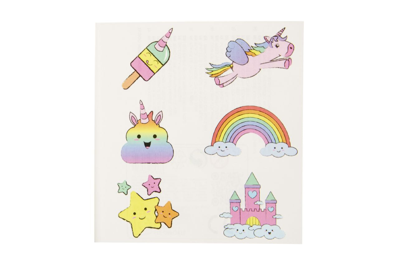 6 Pieces Unicorn Tattoos