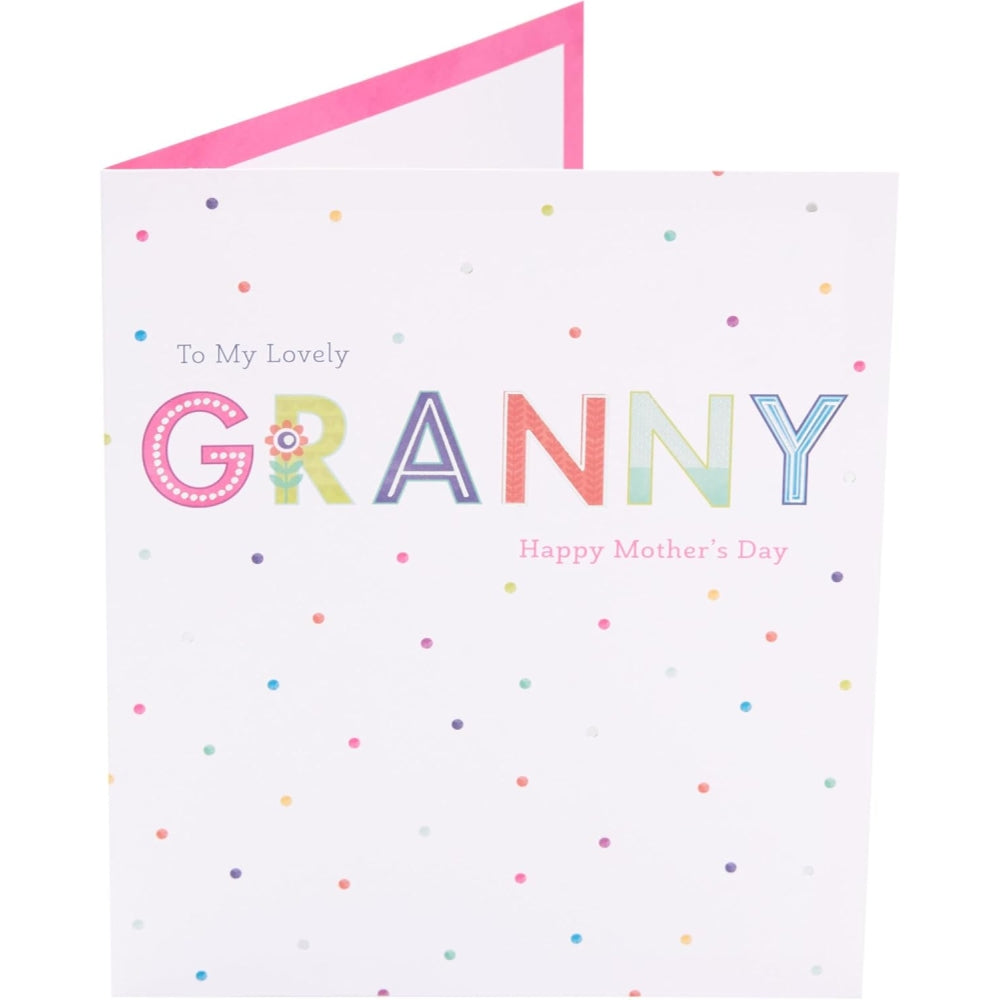 Bright Spotty Design Granny Mother's Day Card