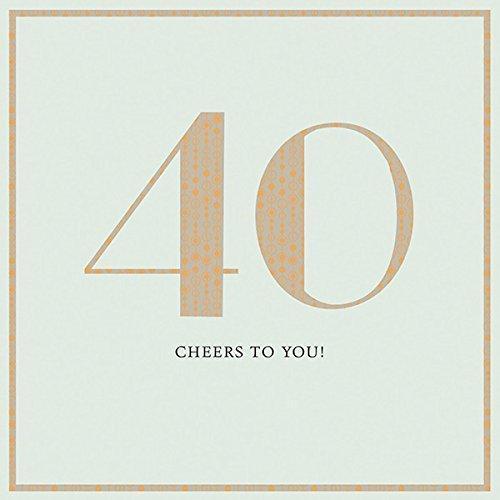 40 Cheers to You Age 40th Birthday Card For Her Or Him