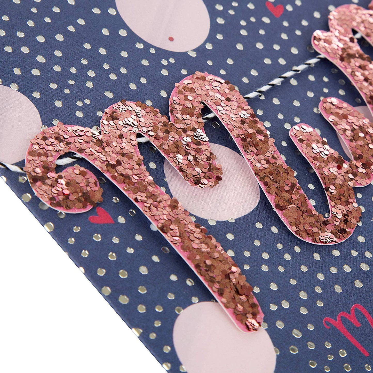 For Mum 'Sequin Banner' Mother's Day Card