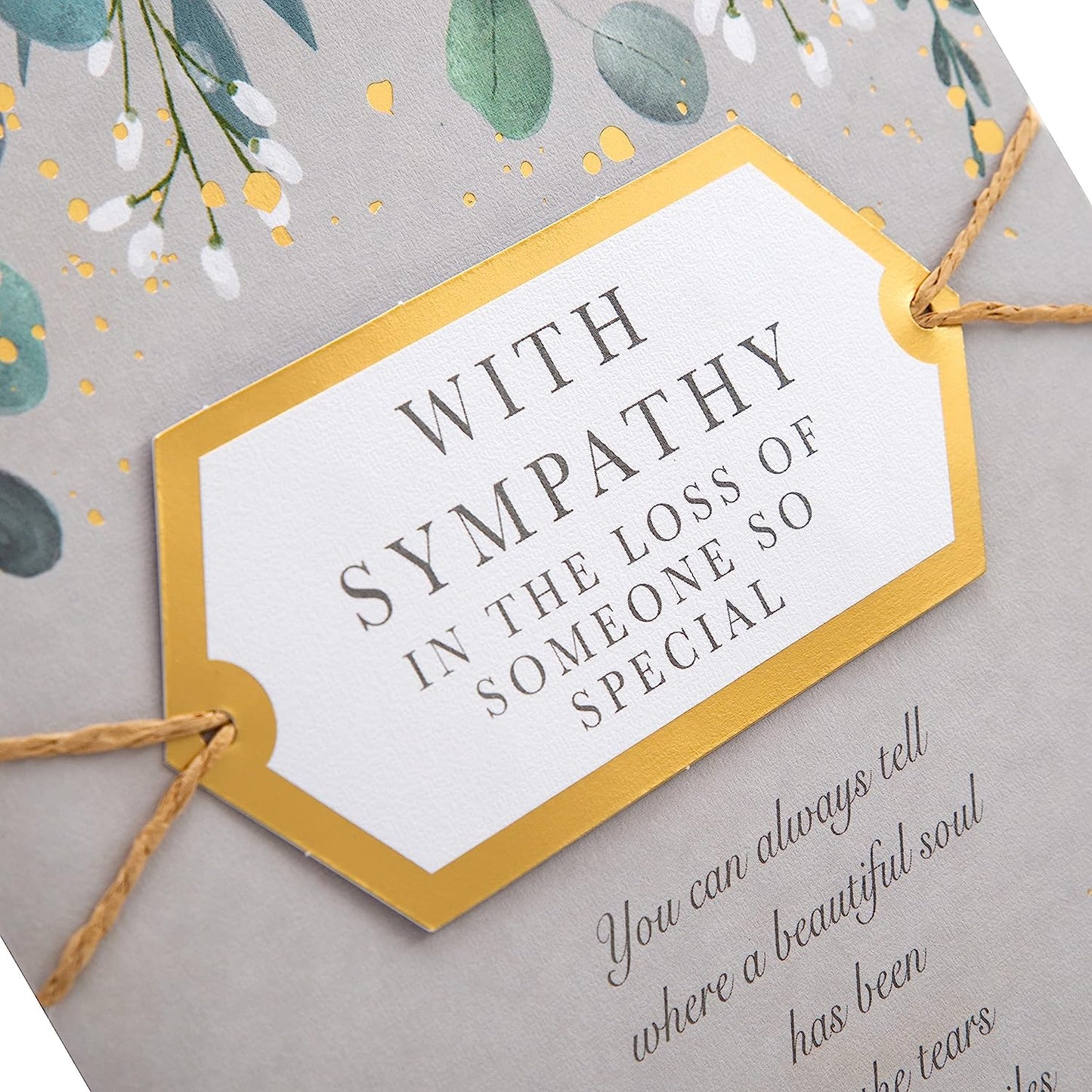Classic Floral Design with Heartfelt Verse Someone Special Sympathy Card