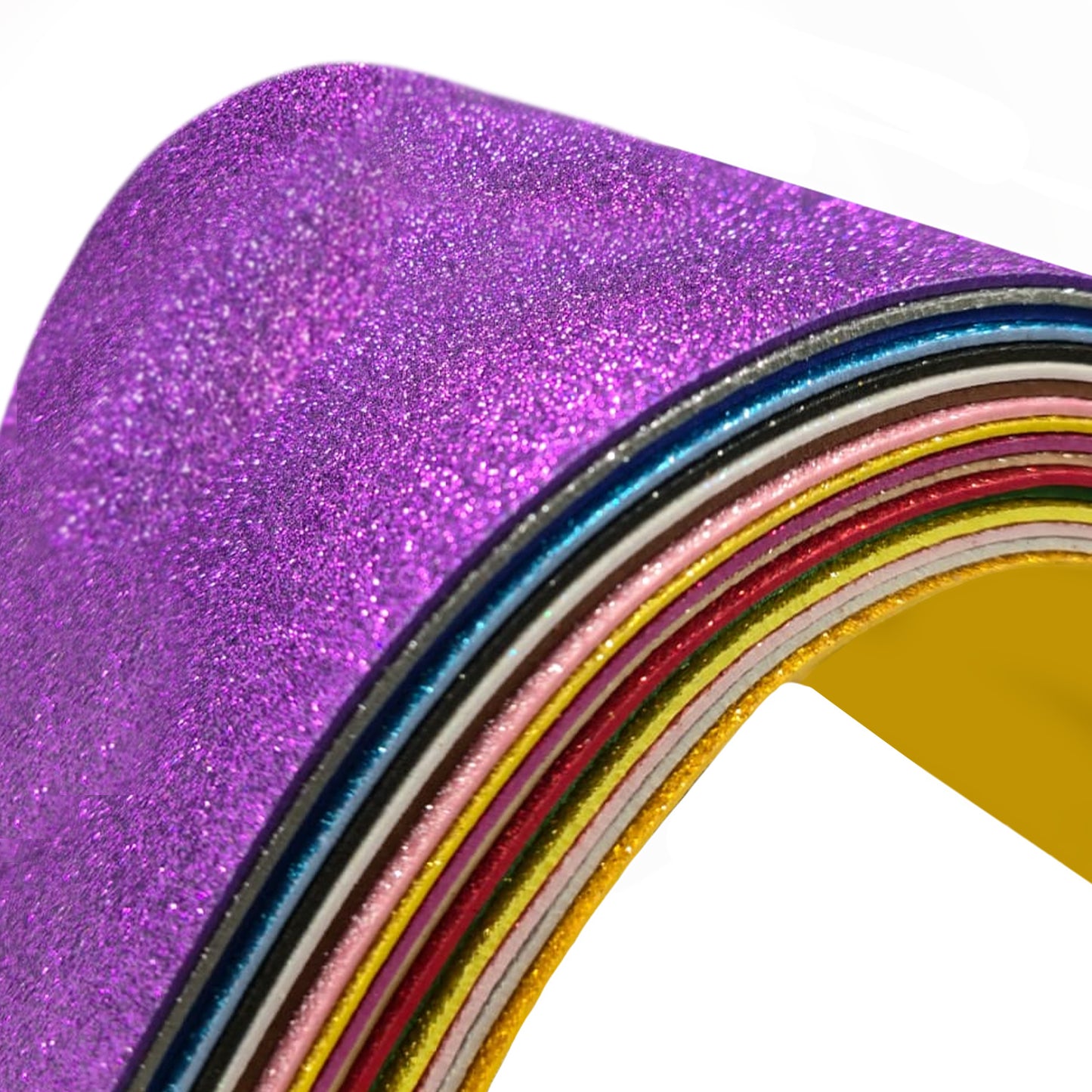 Bulk Pack of 170 A4 Assorted Glitter EVA Foam Sheets