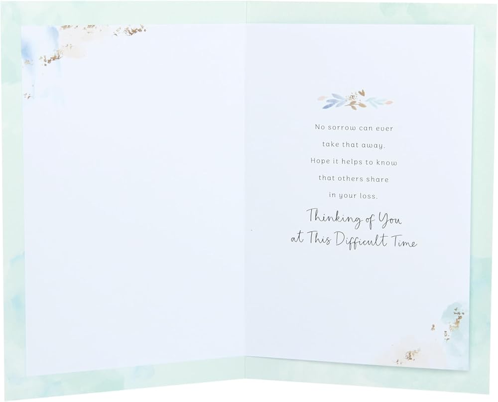Heart Design Sympathy Loss Of Partner Card